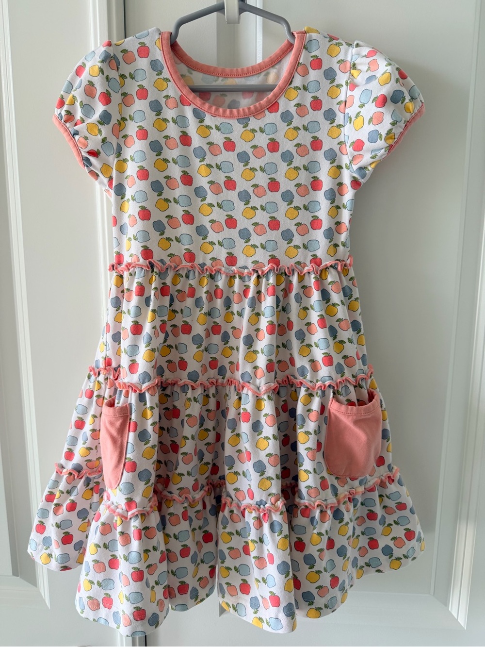 Shrimp and Grits Kids Fruit-Print Tiered Dress